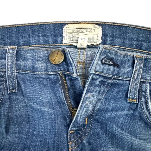 Current/Elliott The Stiletto High Rise Skinny Leg Medium Blue Jeans Denim 26 - Picture 4 of 16